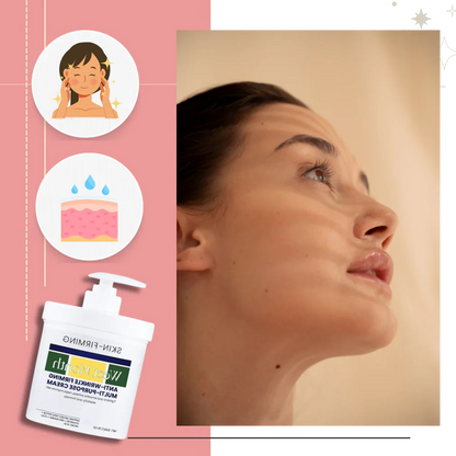 Natural firming cream for women's face & body. Hydrates, reduces wrinkles, and improves skin elasticity with peptides.
