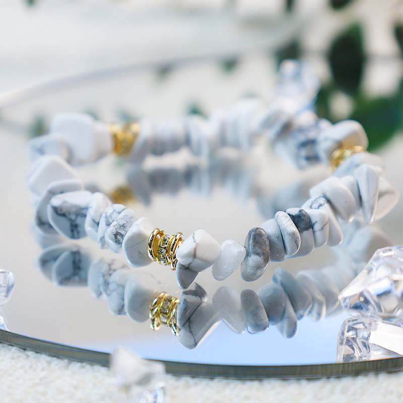 Women's crystal bead bracelet, genuine gemstones for healing.
