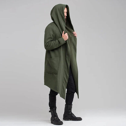Stylish women's draped hooded coat, offering an effortless and fashionable outerwear option for women.