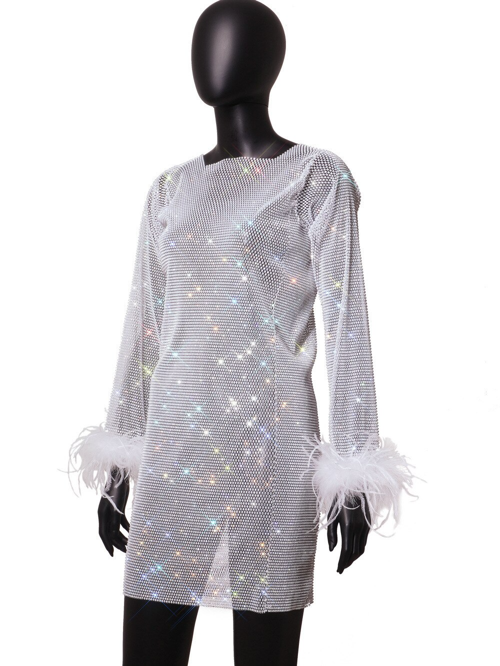 Glamorous Women's Nightfever Sparkle Mini Dress, perfect party & evening clubwear. Dazzling fashion for night out.