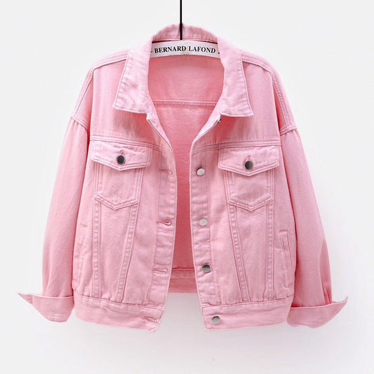 Women's Nova relaxed-fit button-up jacket, perfect for casual layering in spring or fall.