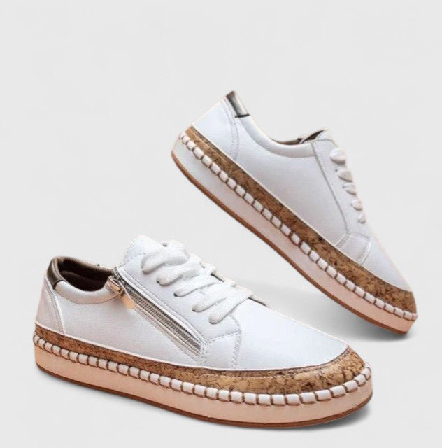 Women's Olisette walking shoes, showcasing comfortable slip-on design, arch support, and cushioning for daily relief.