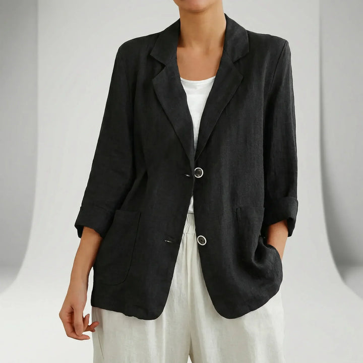 Versatile Olivia women's relaxed fit blazer, great for business casual, office, or stylish everyday outfits.