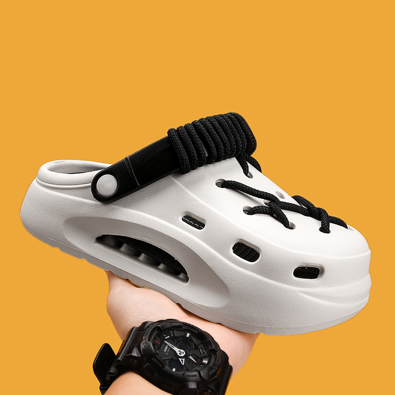 Ash Gray Orbit Laced Clogs, versatile and breathable women's casual footwear with a cushioned sole.
