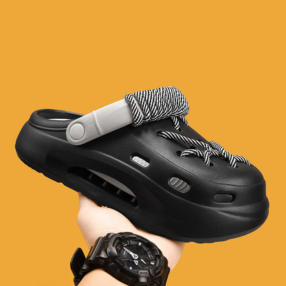 Polar White Orbit Laced Clogs, ideal lightweight water shoes for women, offering style & comfort.