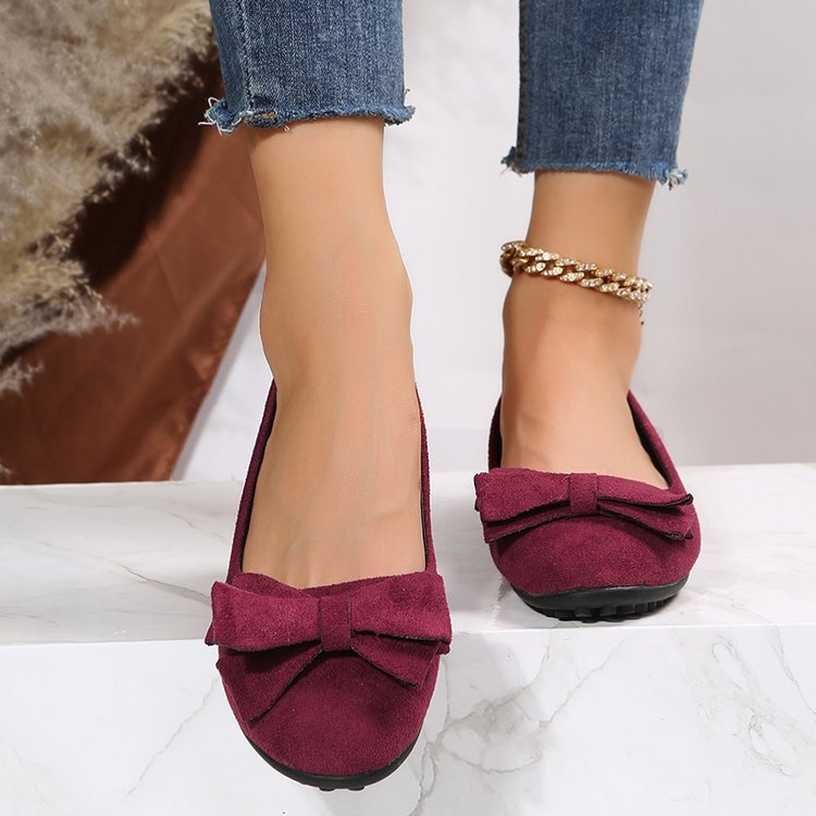 Classic wide fit ballet flats for women, offering superior orthopaedic support and comfort.