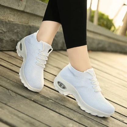 Ergonomic women's orthopedic air cushion shoes for ultimate comfort, stability, & pain relief.