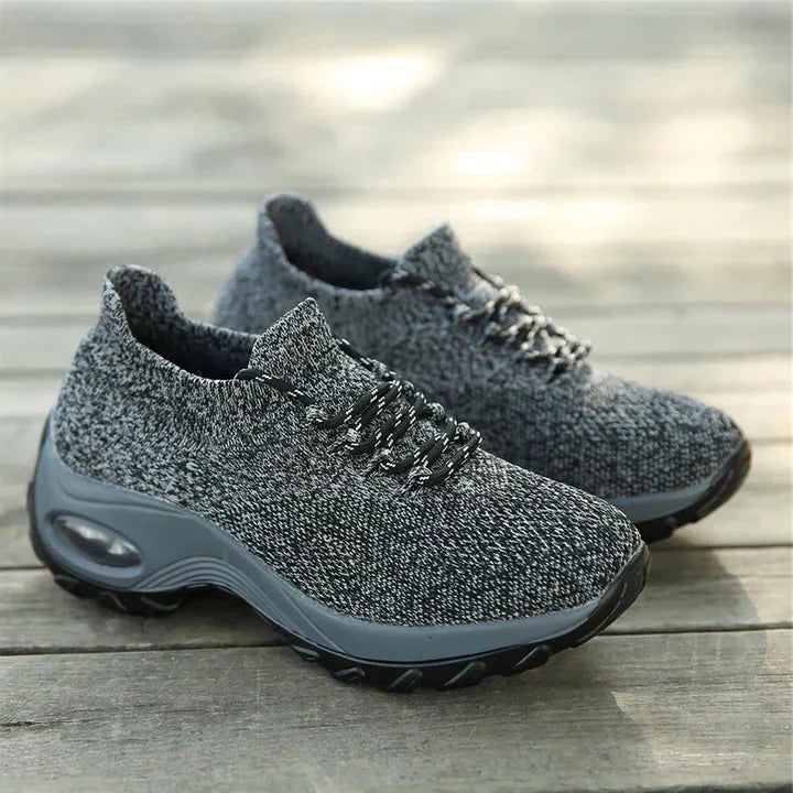 Stylish women's orthopedic air cushion walking shoes, delivering comfort & pain relief.