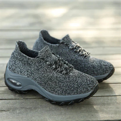 Stylish women's orthopedic air cushion walking shoes, delivering comfort & pain relief.
