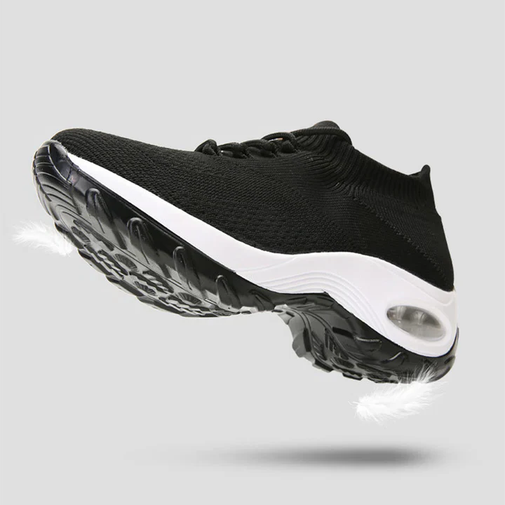 Lightweight women's air cushion orthopedic shoes, ergonomic design for comfort & pain relief.