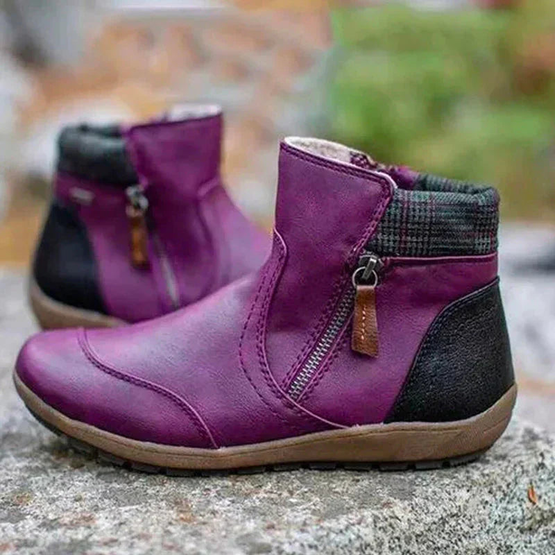 Women's comfortable orthopedic ankle boots, supportive casual footwear for daily wear.