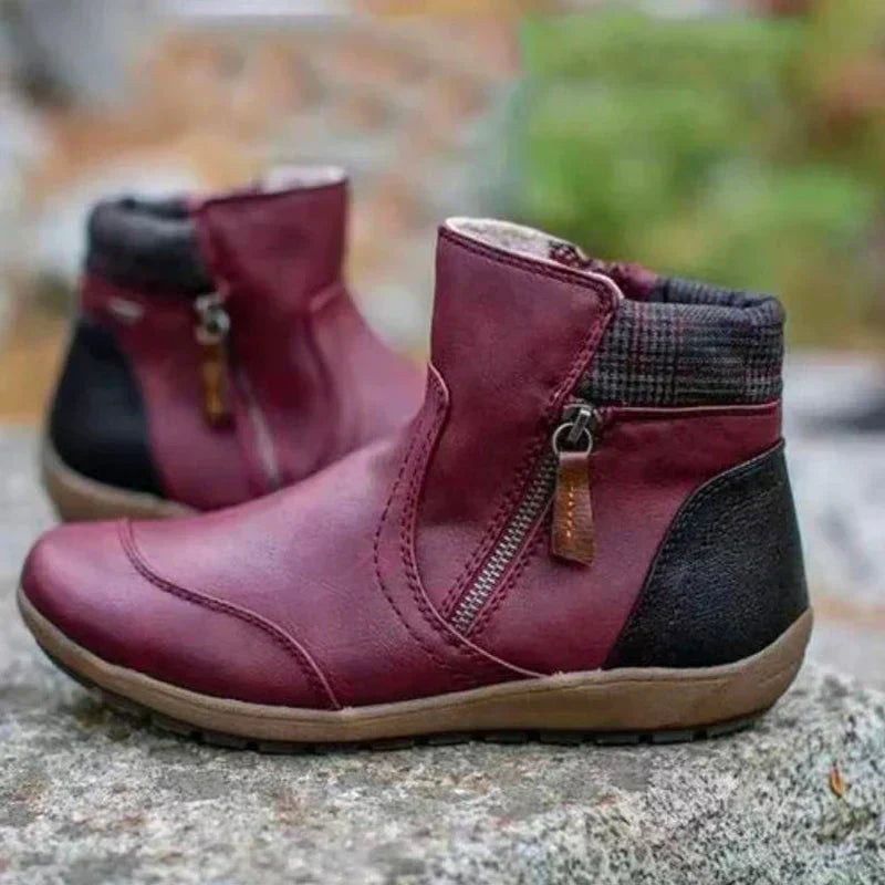 Women's casual winter ankle boots with orthopedic arch support for ultimate comfort.