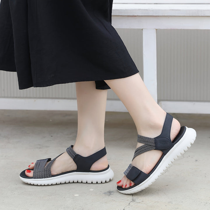 Women's comfort footwear: arch support sandals for plantar fasciitis & daily relief.