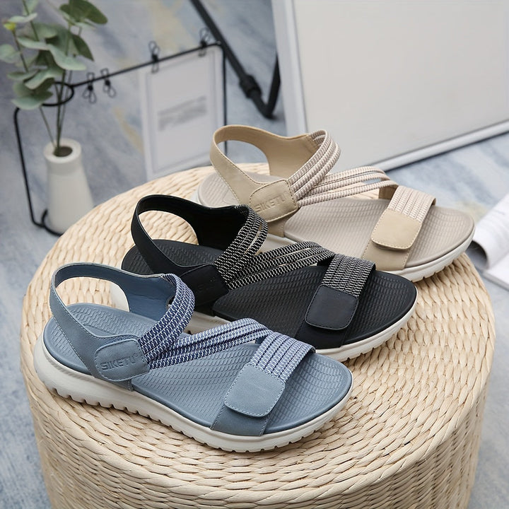 Women's sandals featuring ergonomic arch support for plantar fasciitis and daily comfort.