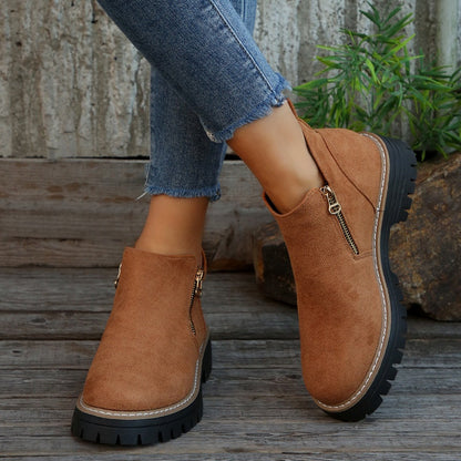Casual women's orthopedic winter boots, water & slip resistant, perfect for everyday.