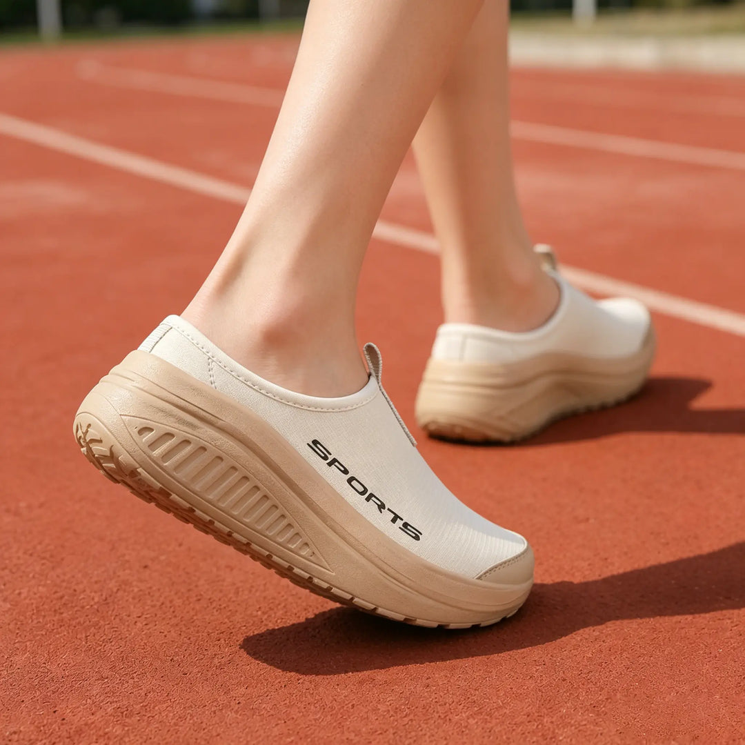 Plush women's closed toe slip-on slippers, orthopedic and cushioned for ultimate indoor comfort.
