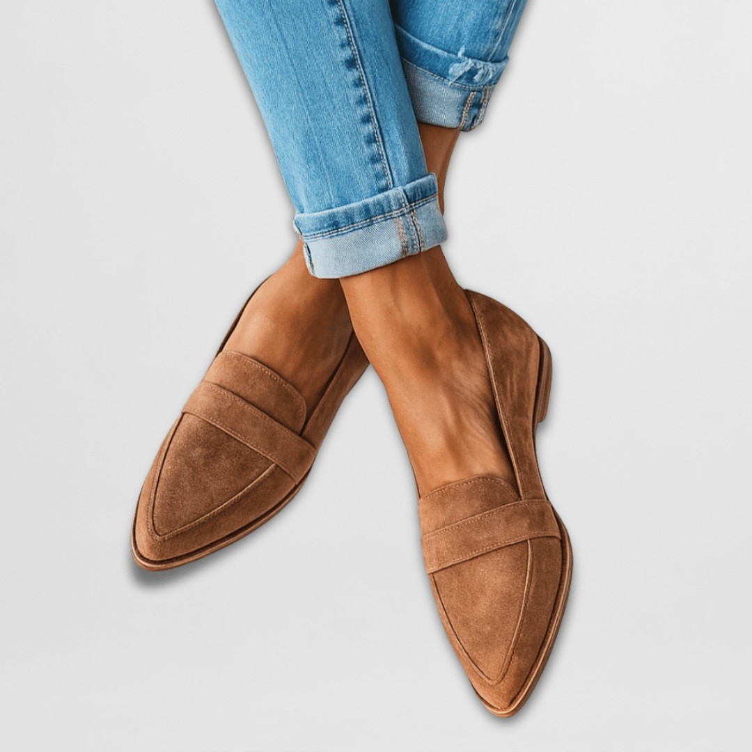 Women's orthopedic comfort loafers, soft slip-on walking shoes with arch support. Lightweight & breathable everyday style.