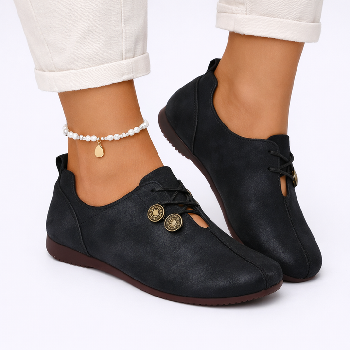 Women's comfort loafers offering orthopedic arch support and soft sole for all-day walking.