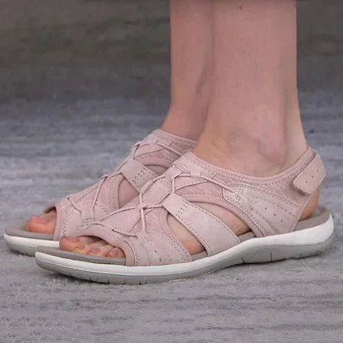 Healthy foot women's summer sandals, offering ergonomic design, arch support, and orthopedic comfort.