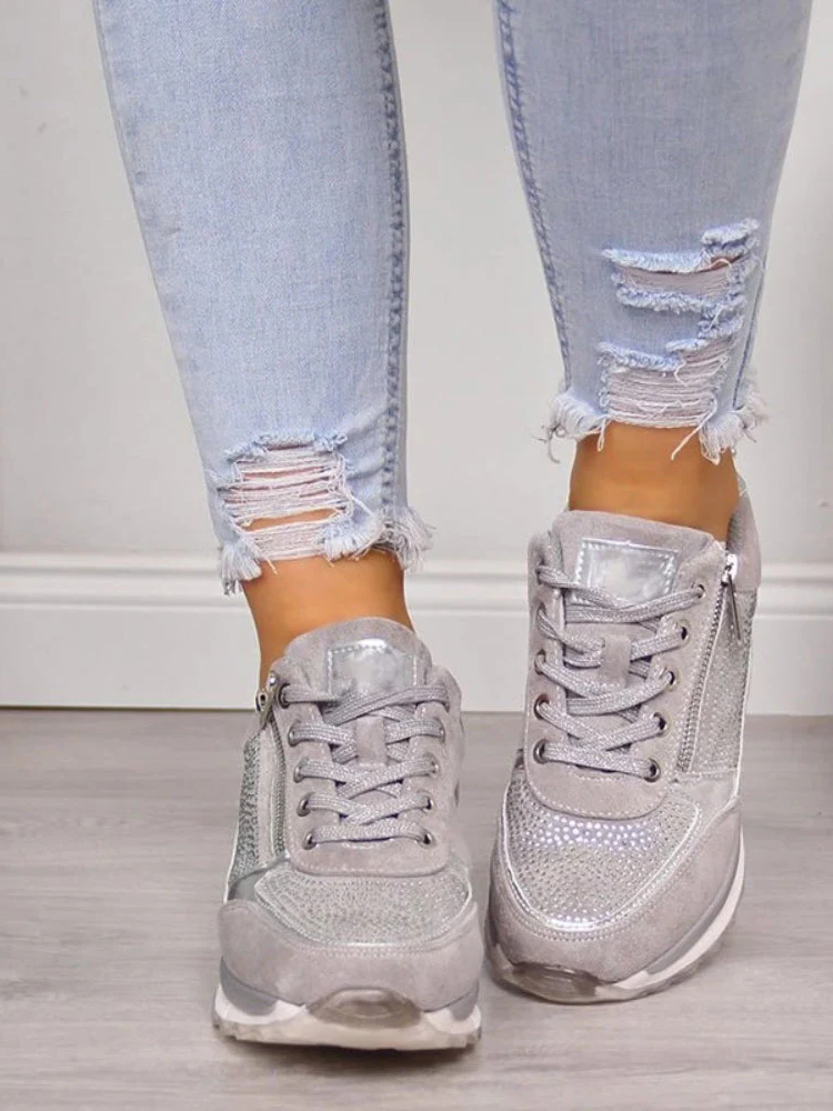 Stylish women's comfort shoes, orthopedic design with arch support for healthy casual walking.