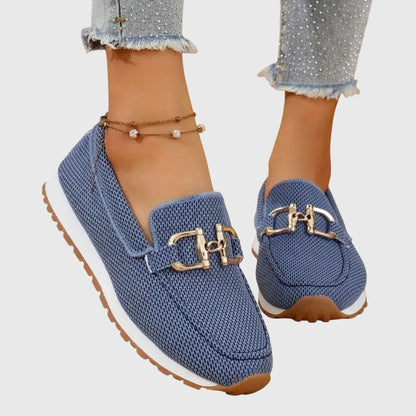 Women's orthopedic loafer sneakers for all-day comfort. Supportive slip-on walking shoes.