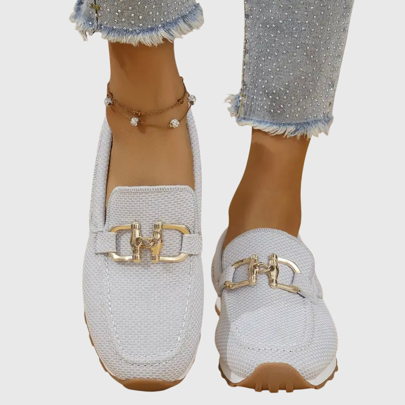 Women's orthopedic loafers, perfect for pain relief. Comfortable slip-on sneakers for long walks.