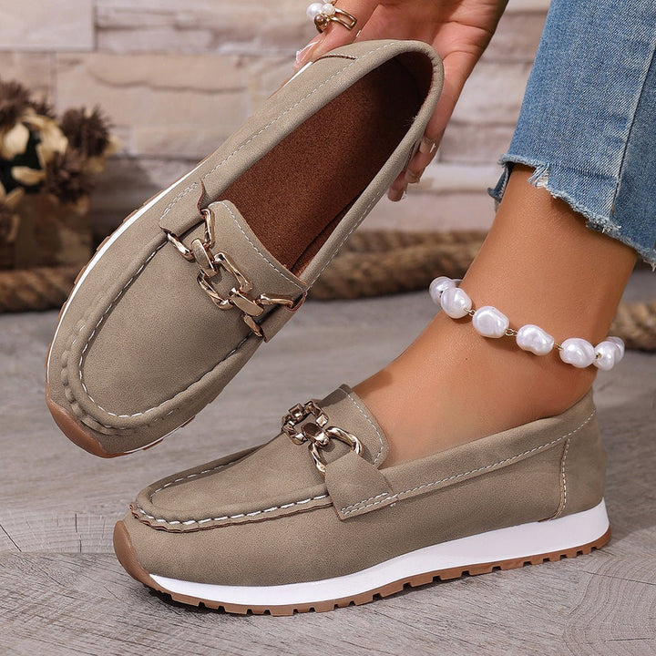 Elegant women's orthopedic loafers, combining fashion with essential arch support.