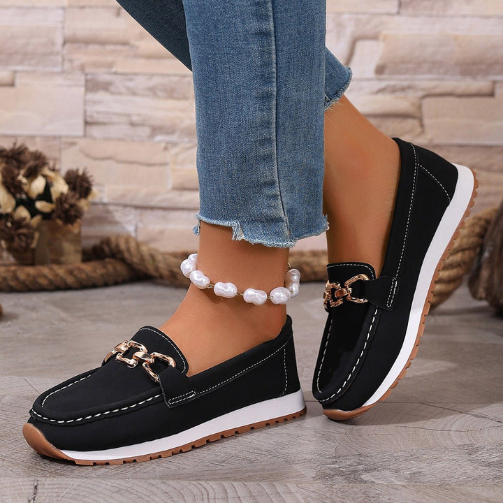 Modern women's casual shoes with superior arch support & easy slip-on design.