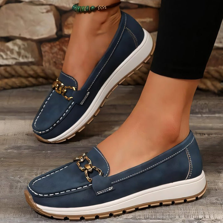 Classic women's slip-on orthopedic loafers, built for comfort and support.