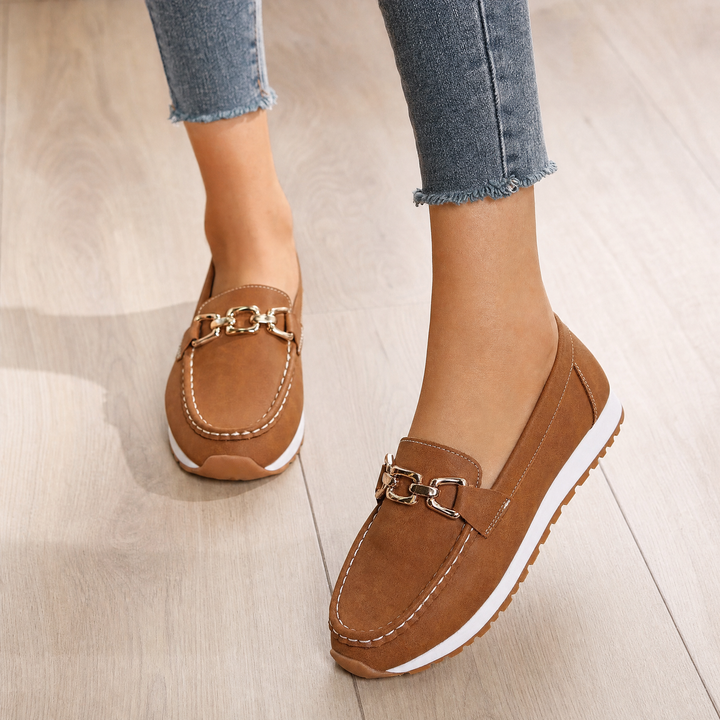 Stylish women's slip-on loafers, perfect for everyday wear & foot health.