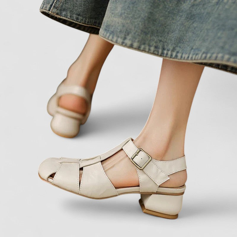 Women's Mary Jane shoes, orthopedic design with block heel for stable, comfortable all-day walking.