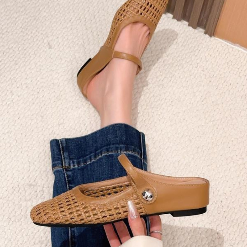 Orthopedic women's mule flats for all-day comfort, arch support, and casual style.