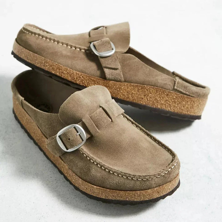 Women's orthopedic mules, cushioned for all-day comfort & superior foot support.
