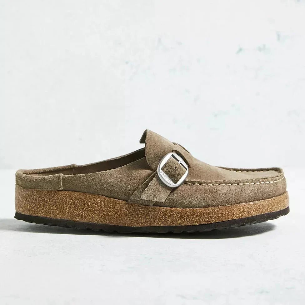 Comfortable women's backless slip-on mules, ideal for casual wear with orthopedic support.