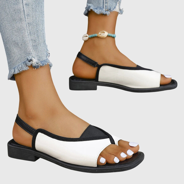 Leopard print women's orthopedic beach sandals with cushioned foot support for all-day summer comfort.