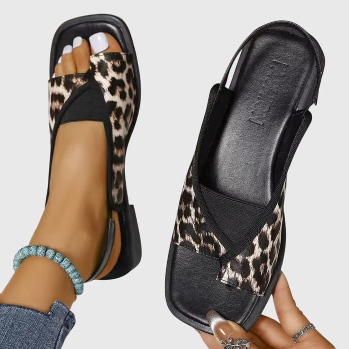 Stylish women's orthopedic summer sandals. Open toe design for comfortable, casual beach & vacation footwear.
