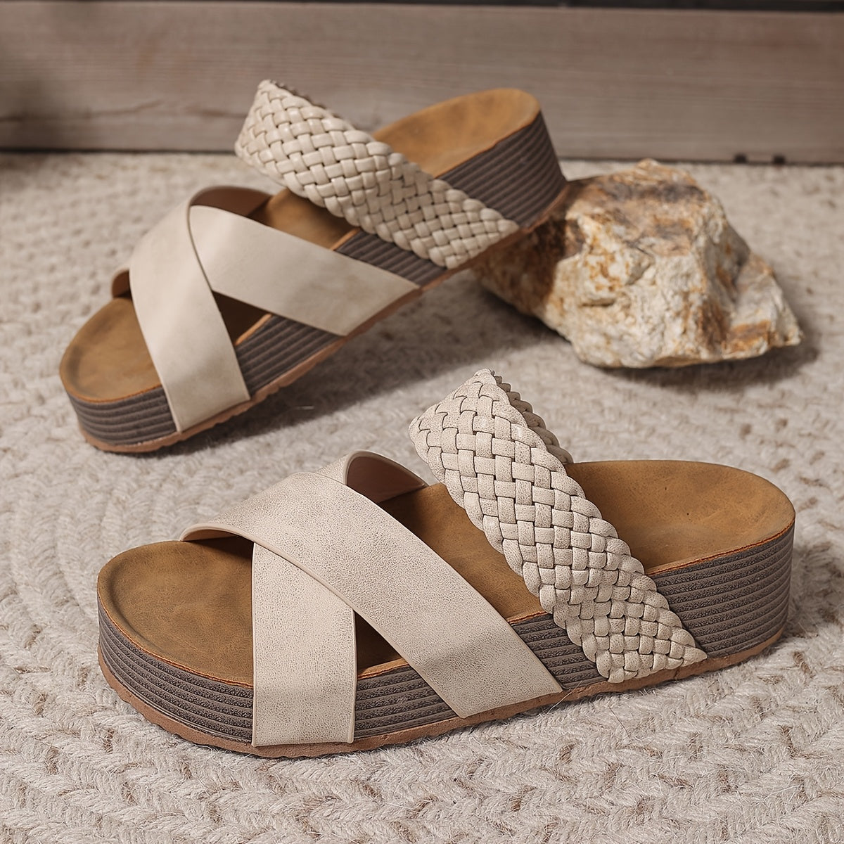 Brown orthopedic walking sandals for women, offering superior comfort & arch support.