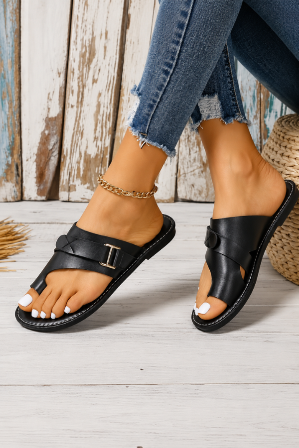 Stylish women's comfort sandals with adjustable straps, perfect for bunion relief and arch support.