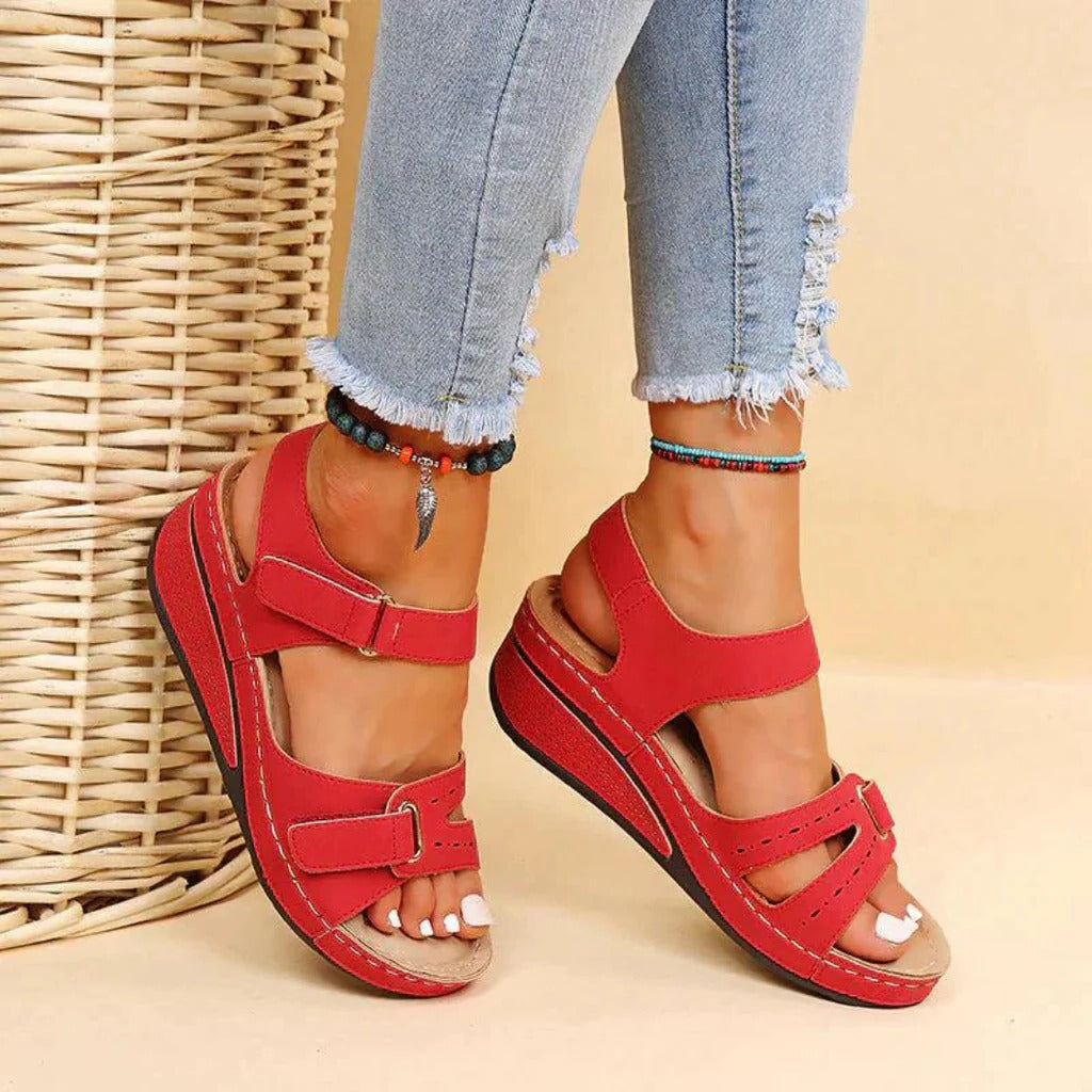 Comfort-focused women's orthopedic footwear, supportive sandals for foot health & daily use.