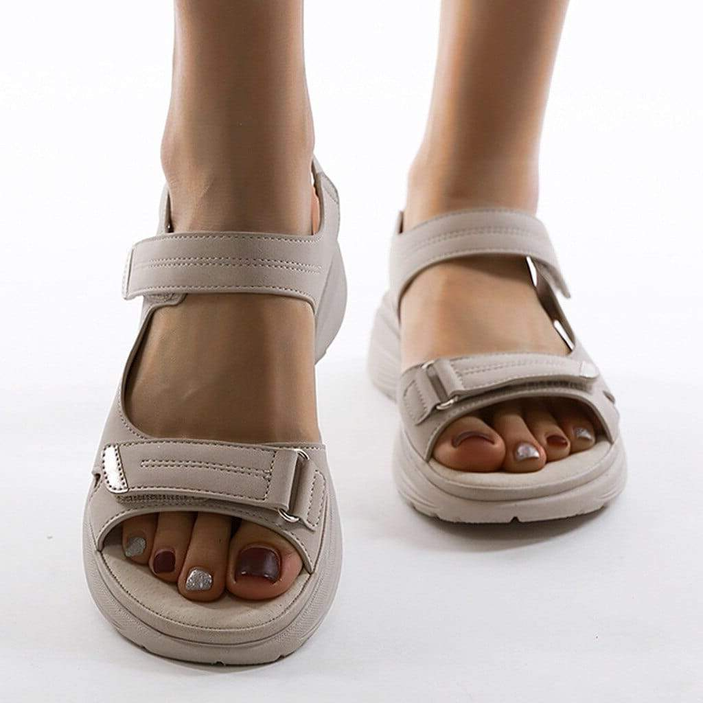 Durable women's orthopedic sandals, featuring adjustable straps for a custom, comfortable fit and support.