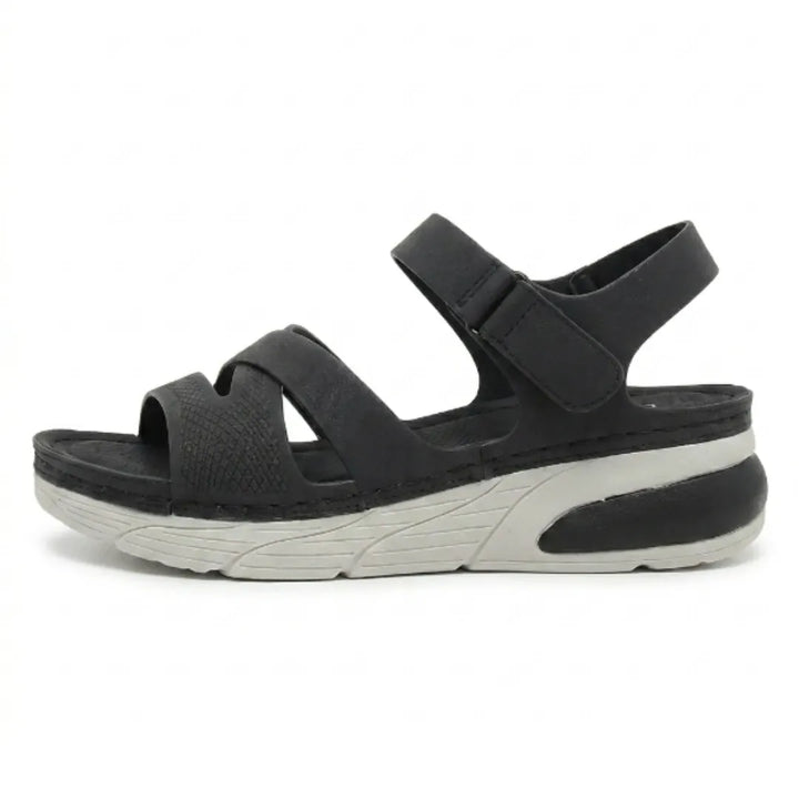 Women's orthopedic sandals with arch support & adjustable straps for ultimate comfort & healthy feet.