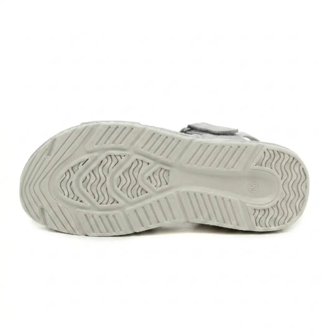Women's arch support sandals, white, with adjustable straps, perfect for walking & healthy foot care.