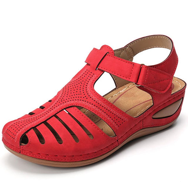 Orthopedic women's sandals featuring strong arch support for comfortable ergonomic daily walking.