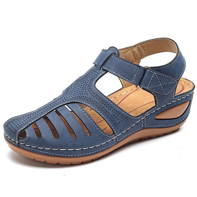 Adjustable women's orthopedic sandals with ergonomic design, arch support & comfortable walking.