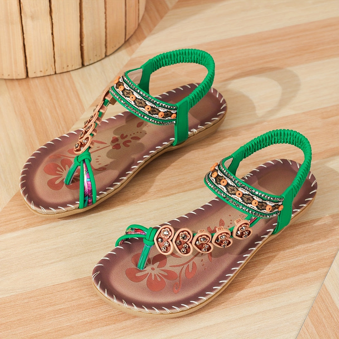 Lightweight women's summer sandals with orthopedic foot support & open-toe design for breathable comfort.
