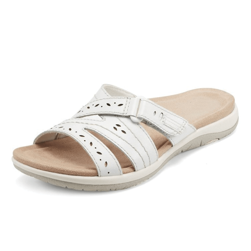 Orthopedic women's sandals, wide toe box, arch support for comfort. Great for plantar fasciitis & foot relief.
