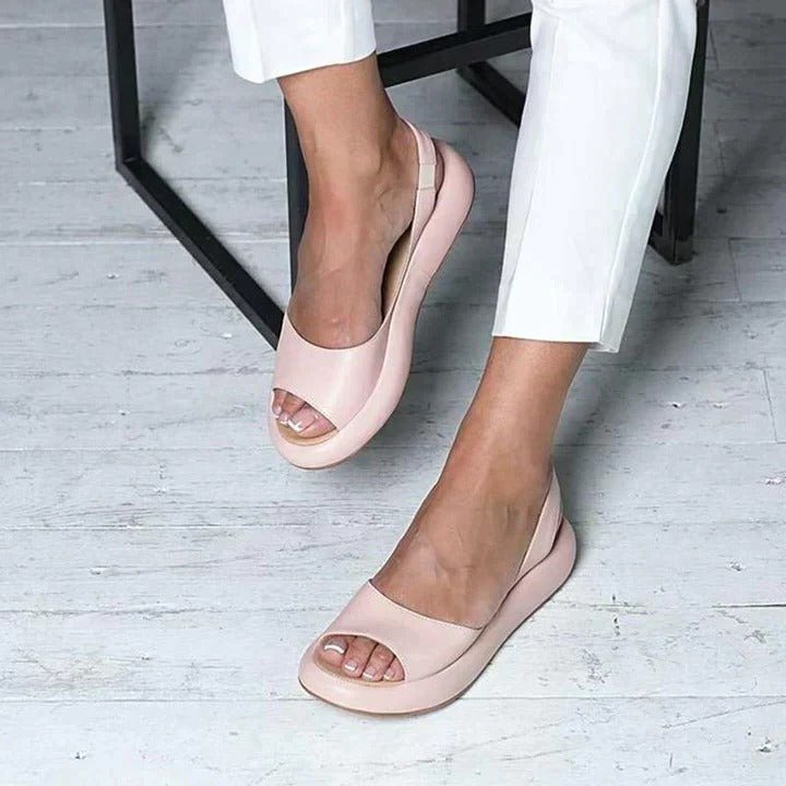 Women's orthopedic slingback sandals, perfect for summer comfort & arch support.