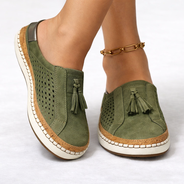 Women's orthopedic slip-on comfort shoes, ideal for daily walking, featuring breathable and lightweight design.