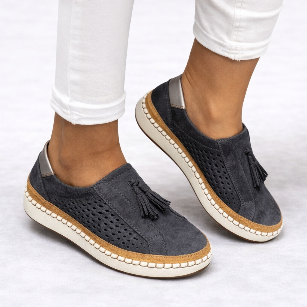 Comfortable women's slip-on orthopedic shoes, perfect for casual wear and extended walking, offering daily support.
