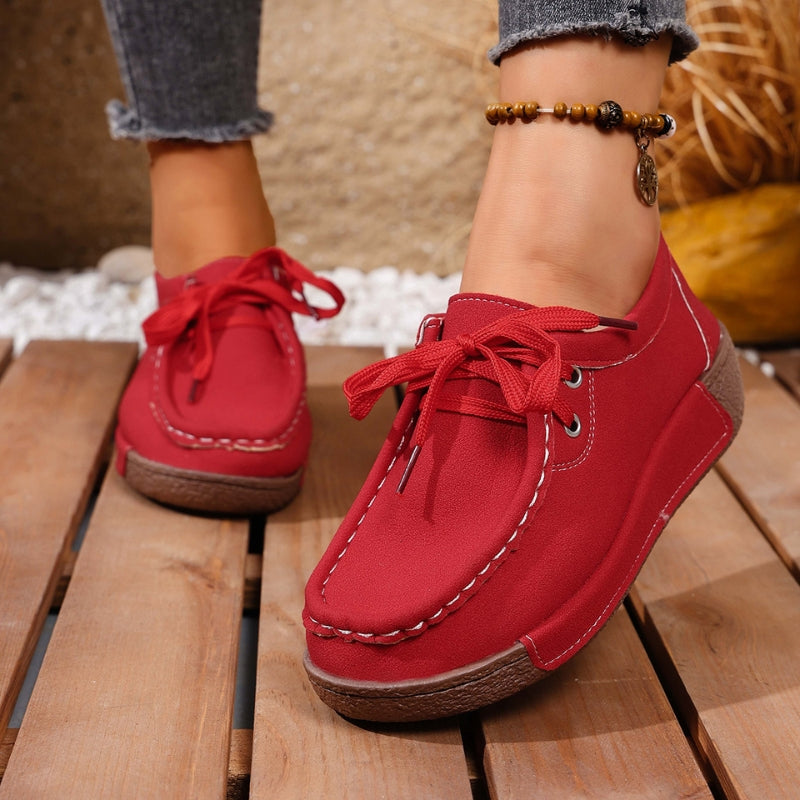 Comfortable women's orthopedic slip-on shoes, offering excellent arch support for daily wear.